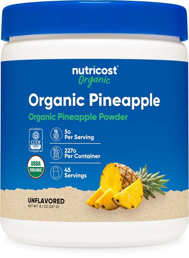 Nutricost Organic Pineapple Powder (8 OZ) - USDA Certified Organic, Pineapple Juice Powder, Gluten Free - Image 1